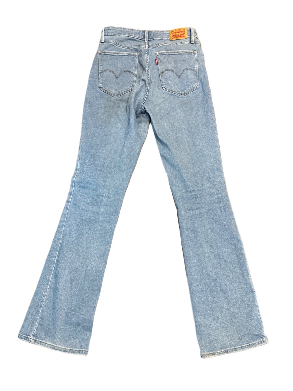 Levi's 725 High-Rise Bootcut Light Blue Denim Jeans Size 29 - Picture 2 of 3